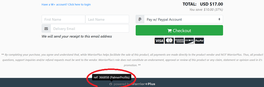 W+ Checkout